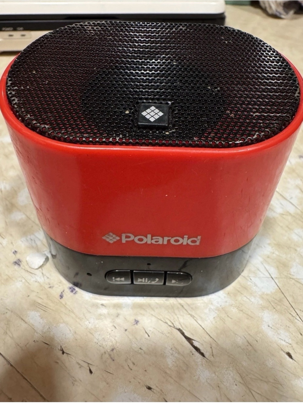 Polaroid Red and Black Portable Bluetooth Speaker